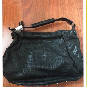 NWT! Kenneth Cole Bolt Studded Leather Hobo Bag